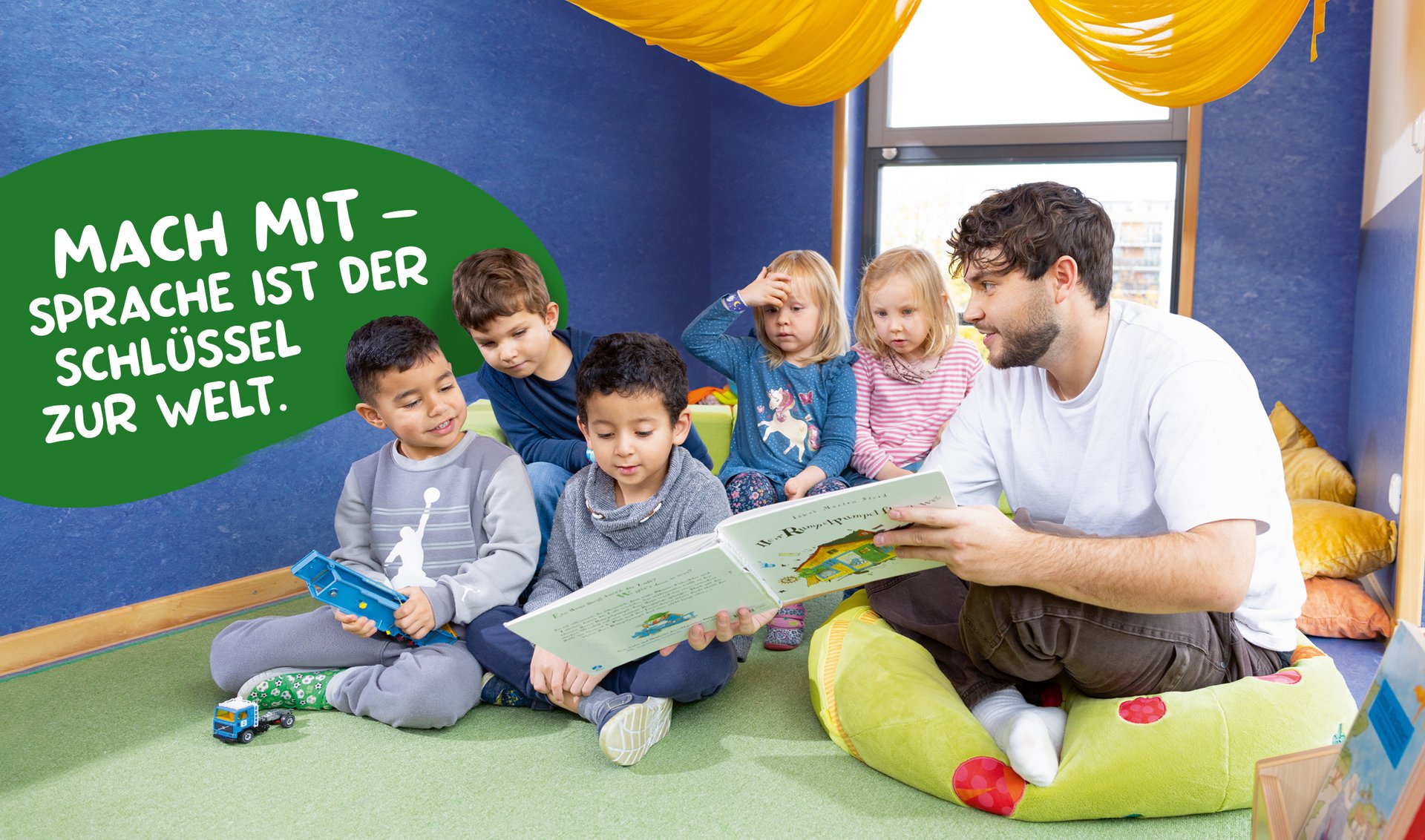 Mach mit - Sprache ist der Schlüssel zur Welt.